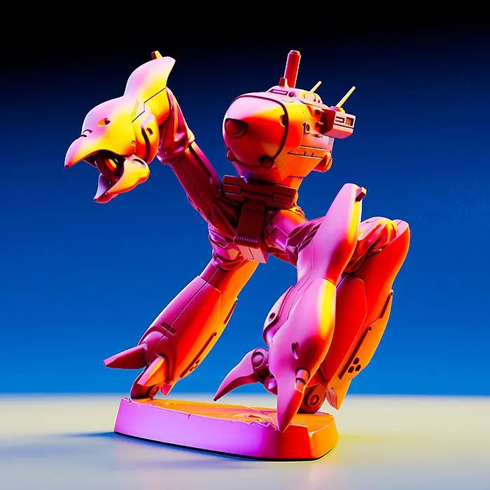 Mobile Police Patlabor Plastic Model Kit PLAMAX MF-71 Labor Color Ver. 7 cm product photo
