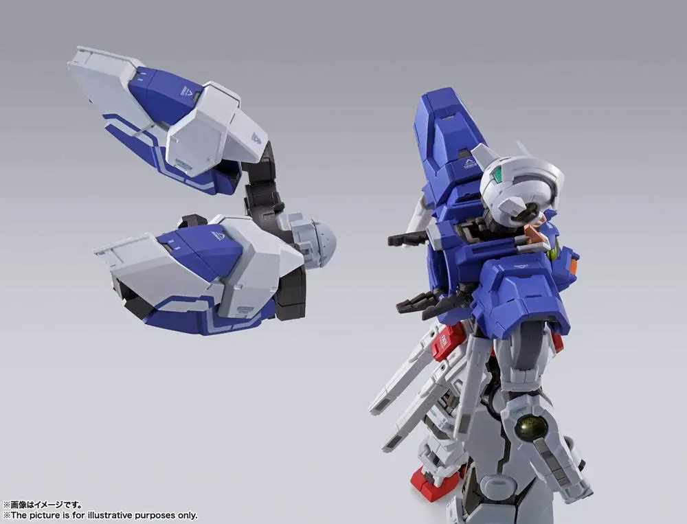 Mobile Suit Gundam 00 Revealed Chronicle Metal Build Diecast Action Figure Gundam Devise Exia 18 cm product photo