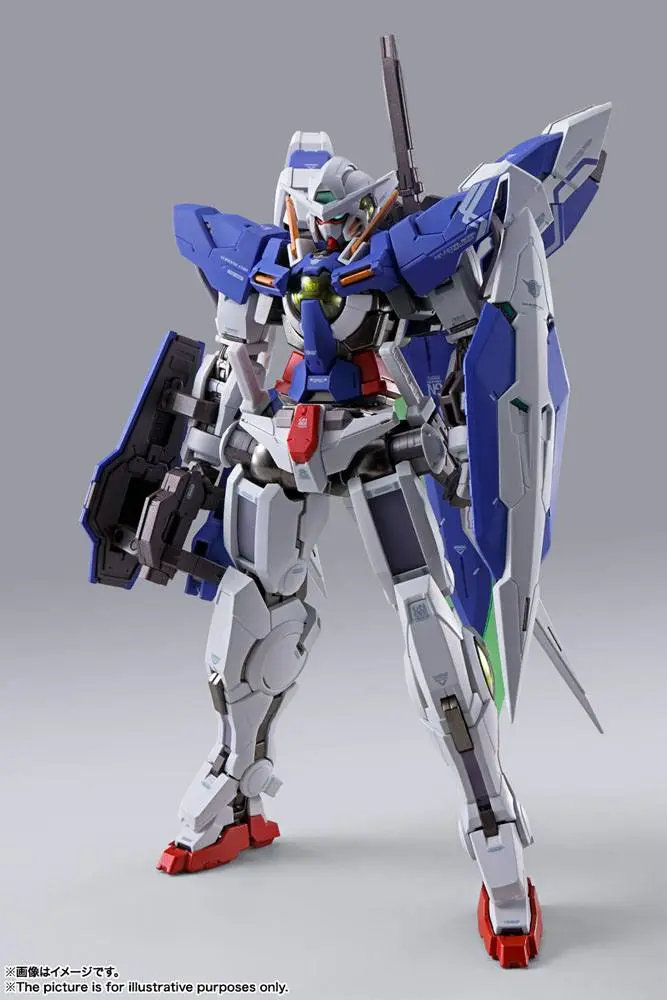 Mobile Suit Gundam 00 Revealed Chronicle Metal Build Diecast Action Figure Gundam Devise Exia 18 cm product photo
