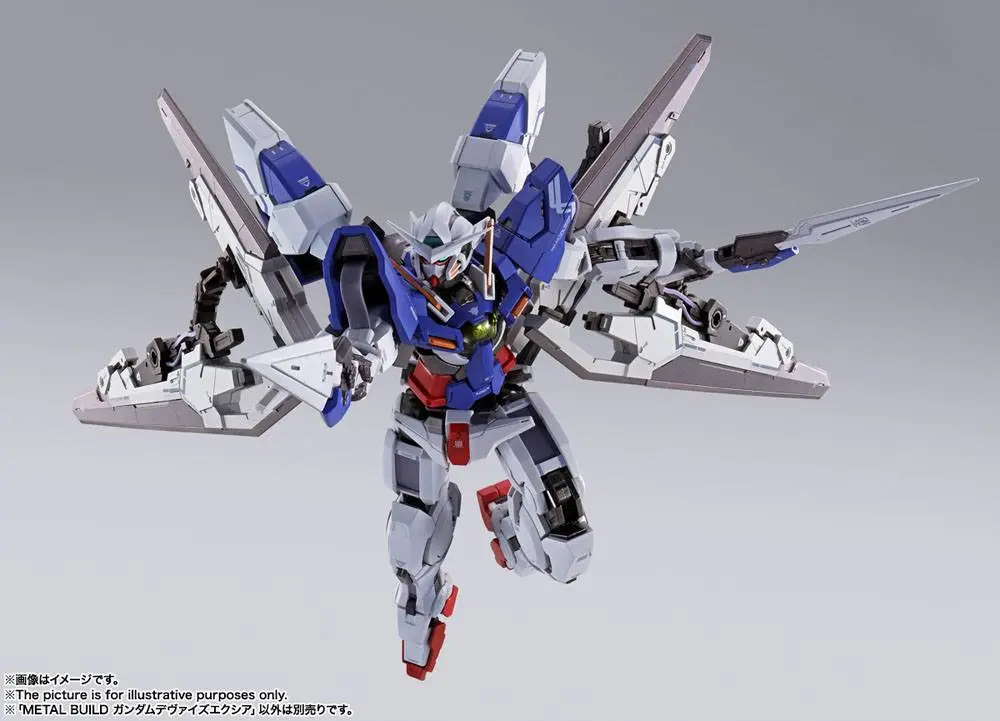 Mobile Suit Gundam 00 Revealed Chronicle Metal Build Diecast Action Figure Gundam Devise Exia 18 cm product photo