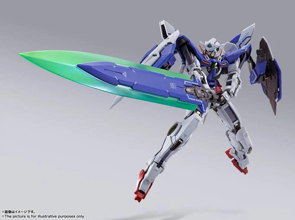 Mobile Suit Gundam 00 Revealed Chronicle Metal Build Diecast Action Figure Gundam Devise Exia 18 cm product photo