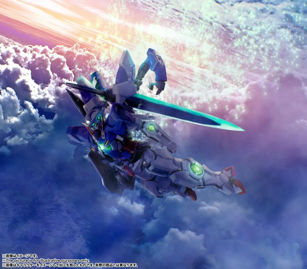 Mobile Suit Gundam 00 Revealed Chronicle Metal Build Diecast Action Figure Gundam Devise Exia 18 cm product photo
