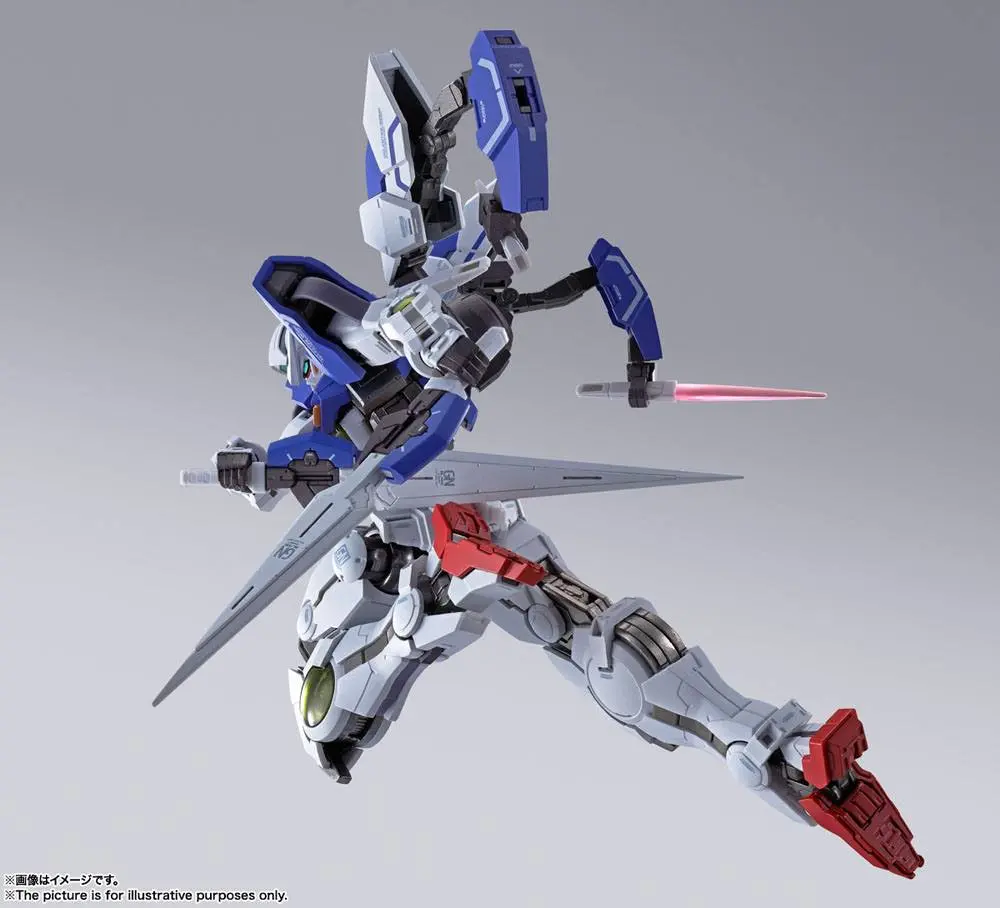 Mobile Suit Gundam 00 Revealed Chronicle Metal Build Diecast Action Figure Gundam Devise Exia 18 cm product photo