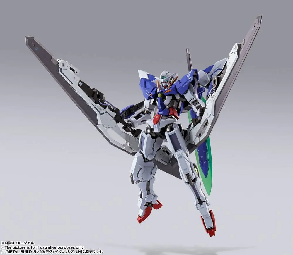 Mobile Suit Gundam 00 Revealed Chronicle Metal Build Diecast Action Figure Gundam Devise Exia 18 cm product photo