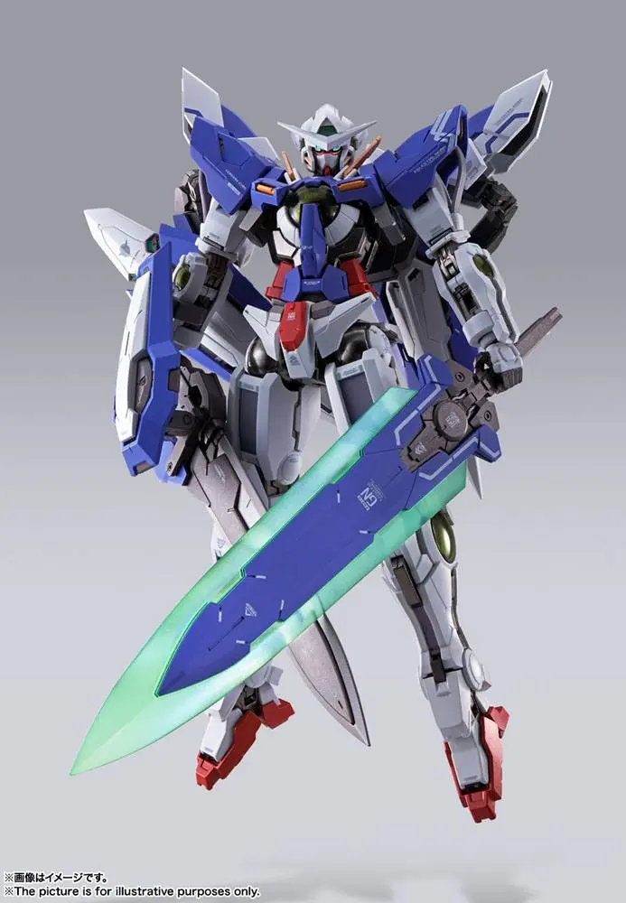 Mobile Suit Gundam 00 Revealed Chronicle Metal Build Diecast Action Figure Gundam Devise Exia 18 cm product photo