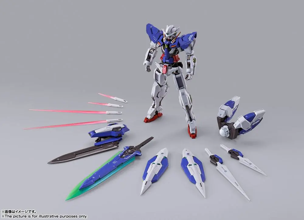 Mobile Suit Gundam 00 Revealed Chronicle Metal Build Diecast Action Figure Gundam Devise Exia 18 cm product photo