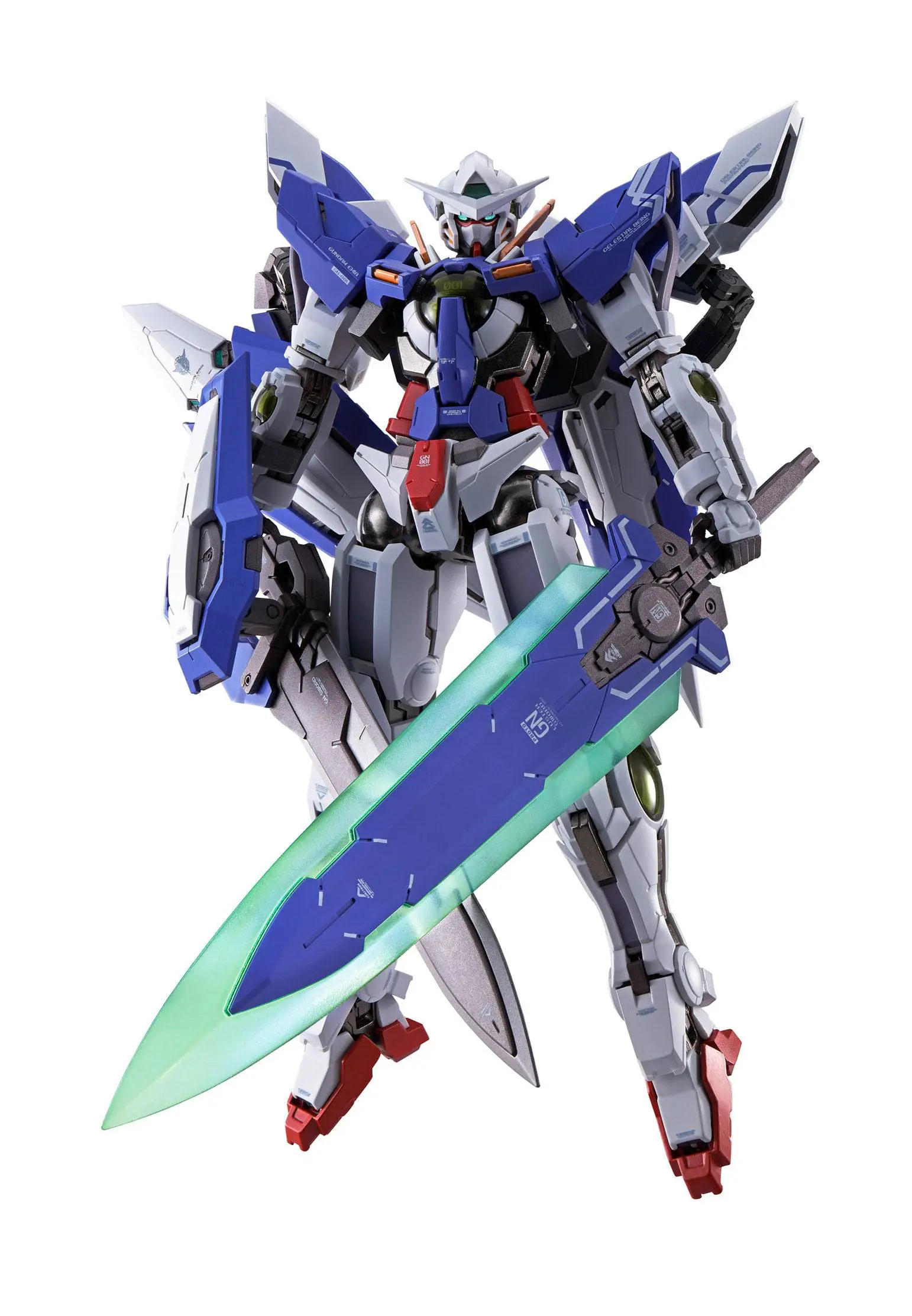 Mobile Suit Gundam 00 Revealed Chronicle Metal Build Diecast Action Figure Gundam Devise Exia 18 cm product photo