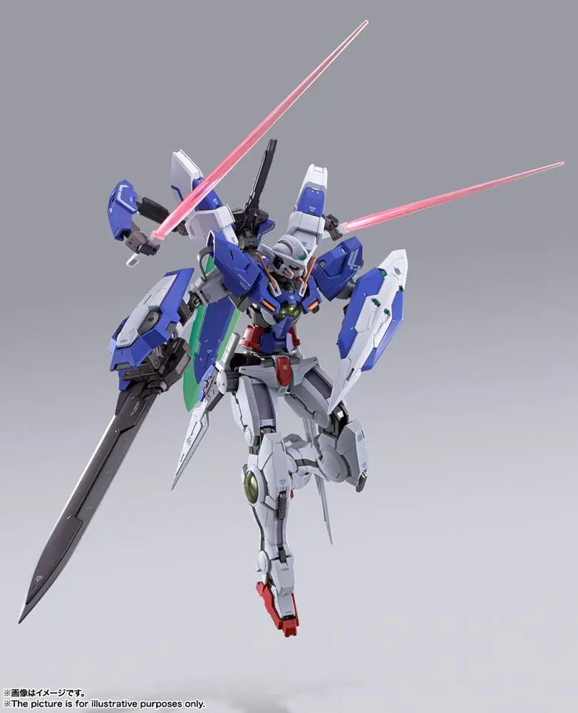 Mobile Suit Gundam 00 Revealed Chronicle Metal Build Diecast Action Figure Gundam Devise Exia 18 cm product photo