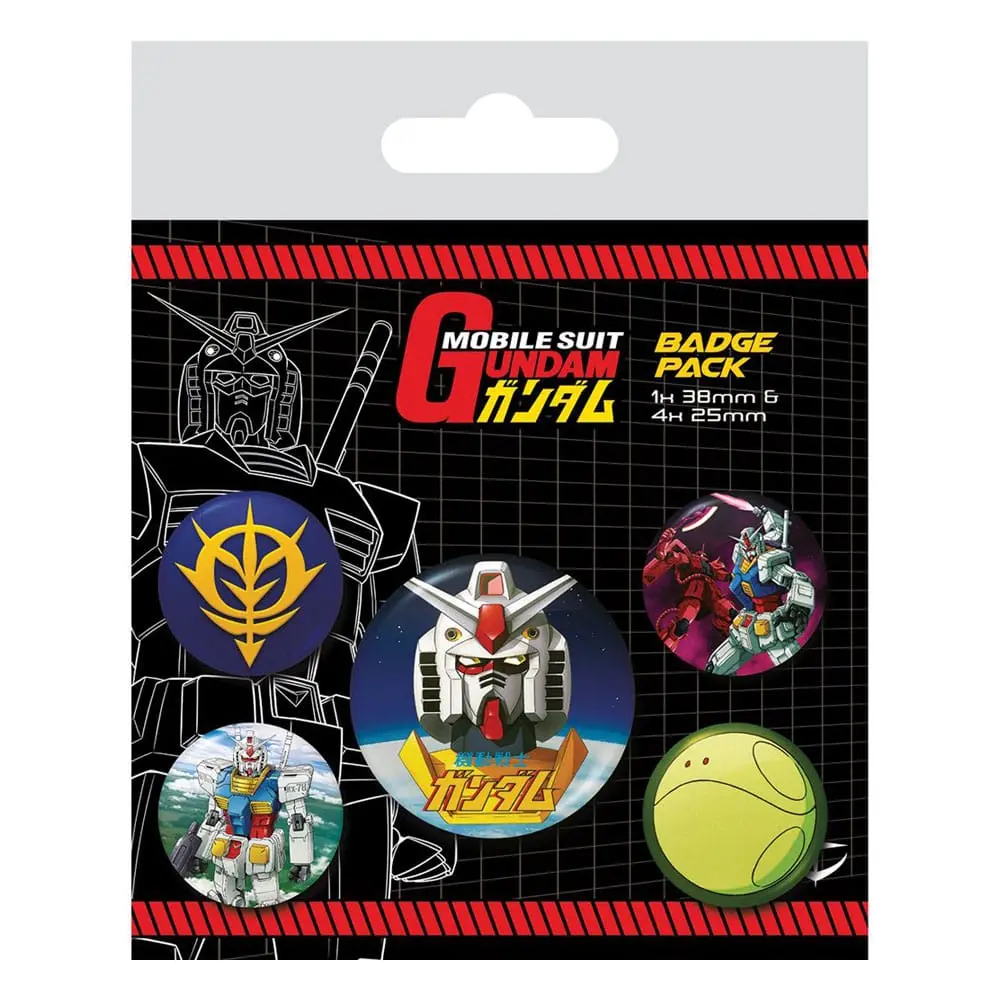 Mobile Suit Gundam Pin-Back Buttons 5-Pack Intergalactic termékfotó