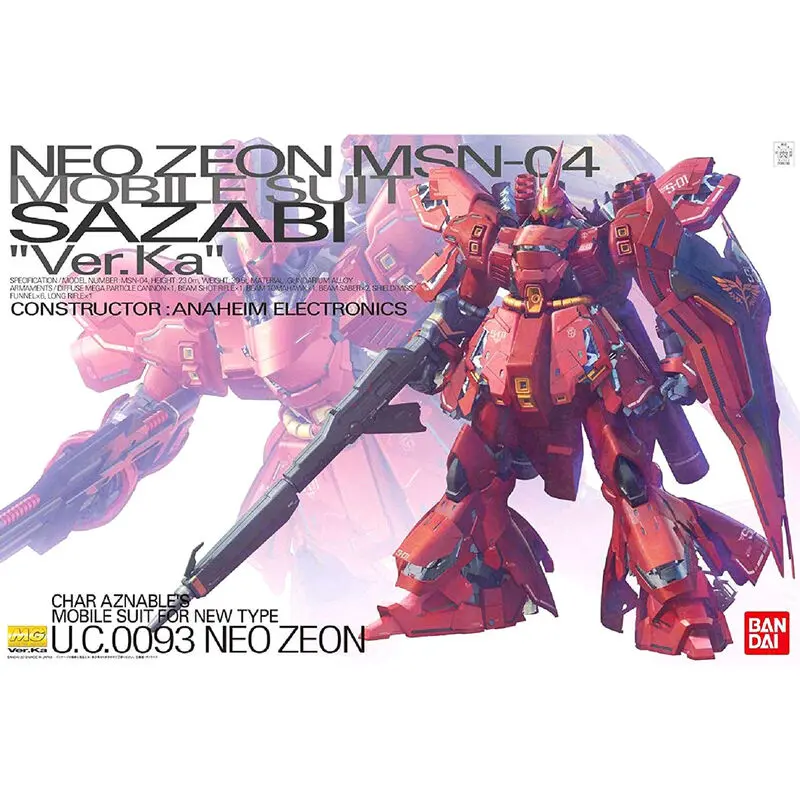 Mobile Suit Gundam Chars Counterattack MSN-04 SAZABI ver KA Model Kit figure product photo