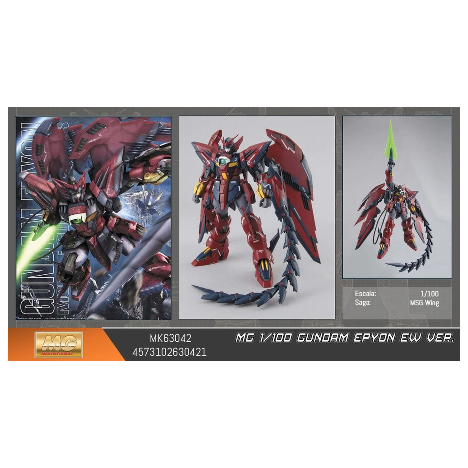 Mobile Suit Gundam Epyon Ew ver. MG 1/100 model kit figure product photo