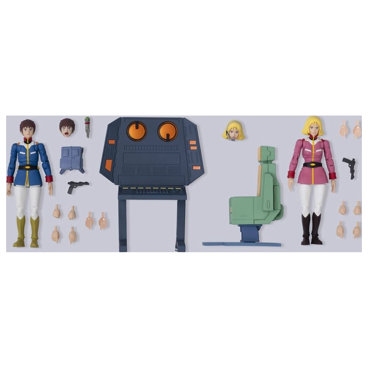 Mobile Suit Gundam G.M.G. Collection EX Diorama White Base Bridge Radio Operator Desk Set 10 cm (with gift) product photo