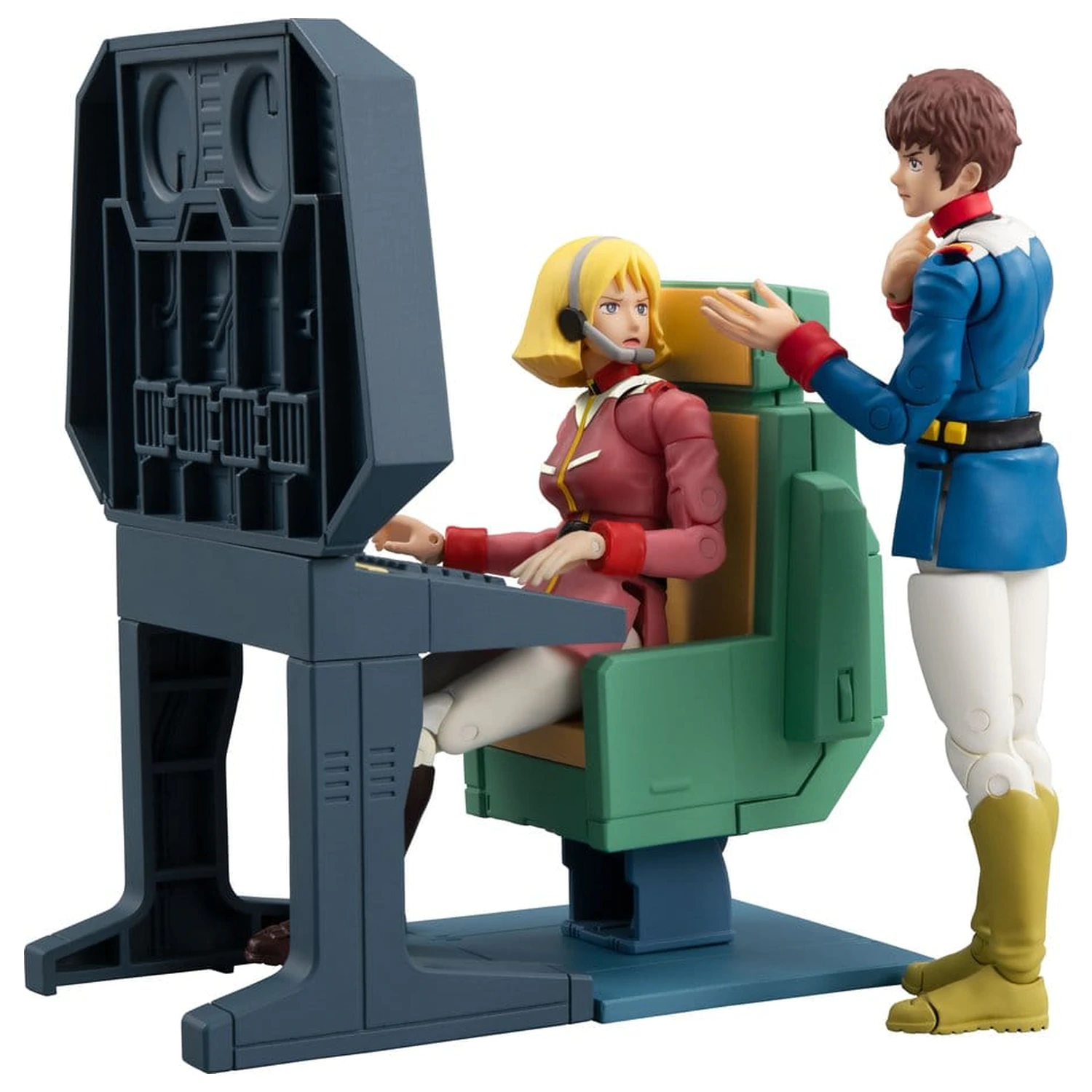 Mobile Suit Gundam G.M.G. Collection EX Diorama White Base Bridge Radio Operator Desk Set 10 cm (with gift) product photo