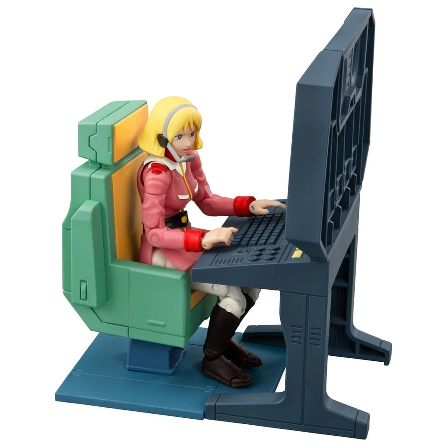 Mobile Suit Gundam G.M.G. Collection EX Diorama White Base Bridge Radio Operator Desk Set 10 cm (with gift) product photo