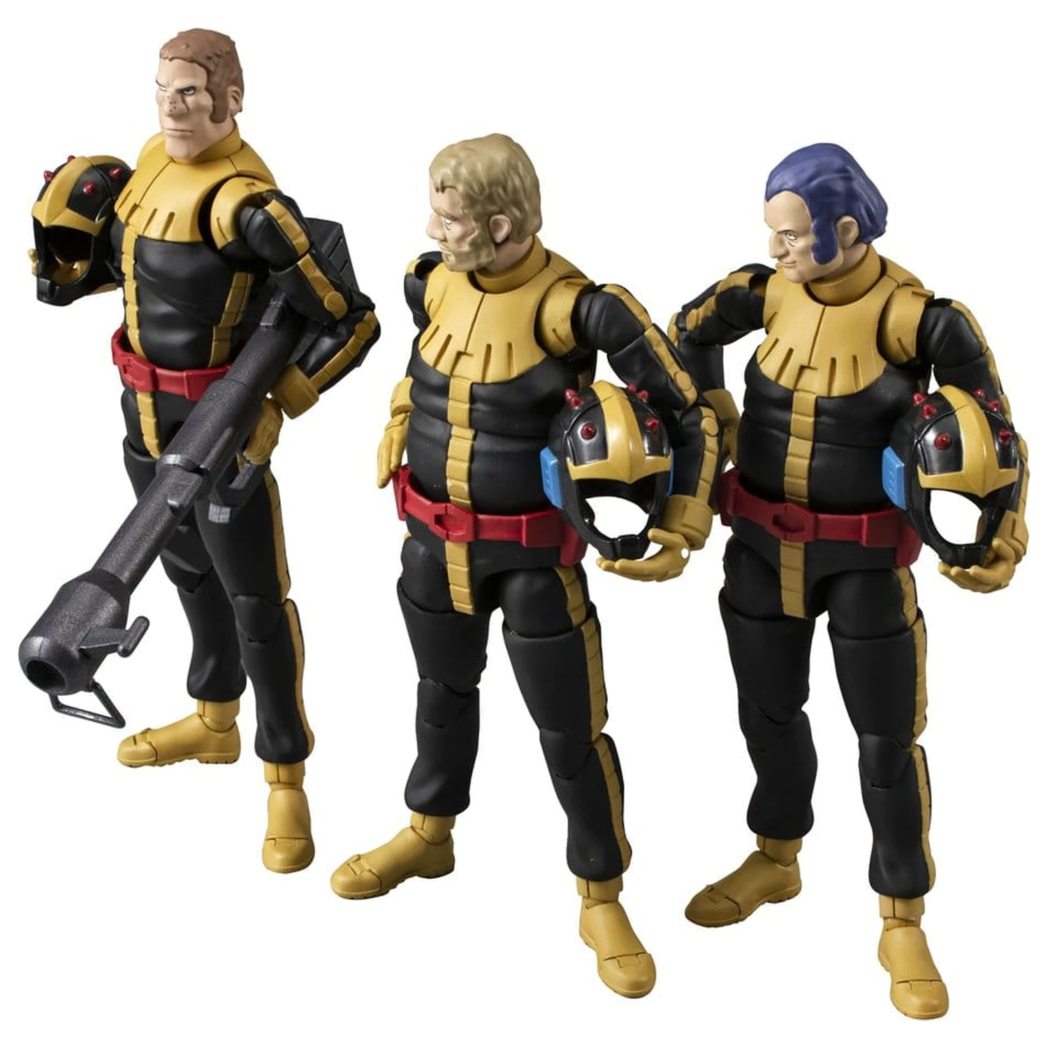 Mobile Suit Gundam G.M.G. Collection 3-Pack Action Figures Principality of Zeon Jet Stream Attack 10 cm (with gift)    product photo