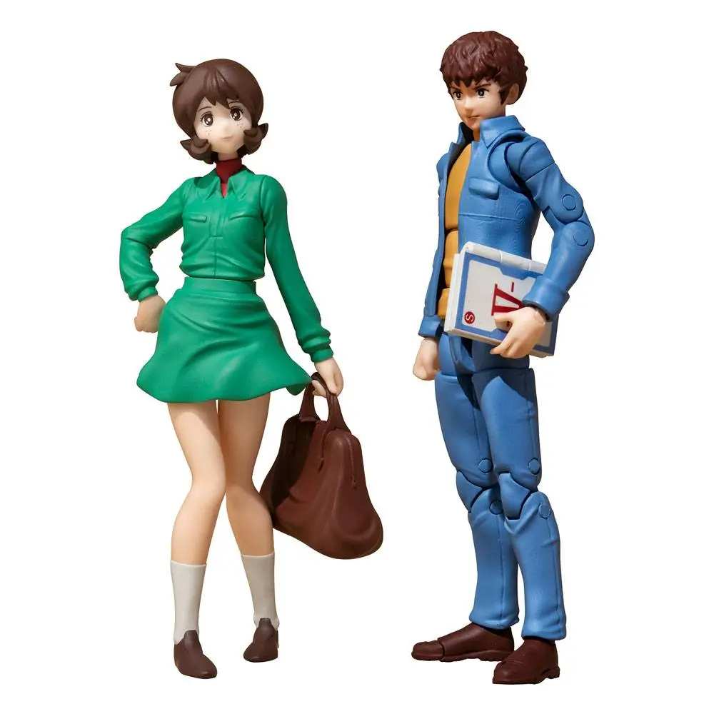 Mobile Suit Gundam G.M.G. Action Figure 2-Pack Earth Federation 07 Amuro Ray &amp; Frau Bow 10 cm product photo