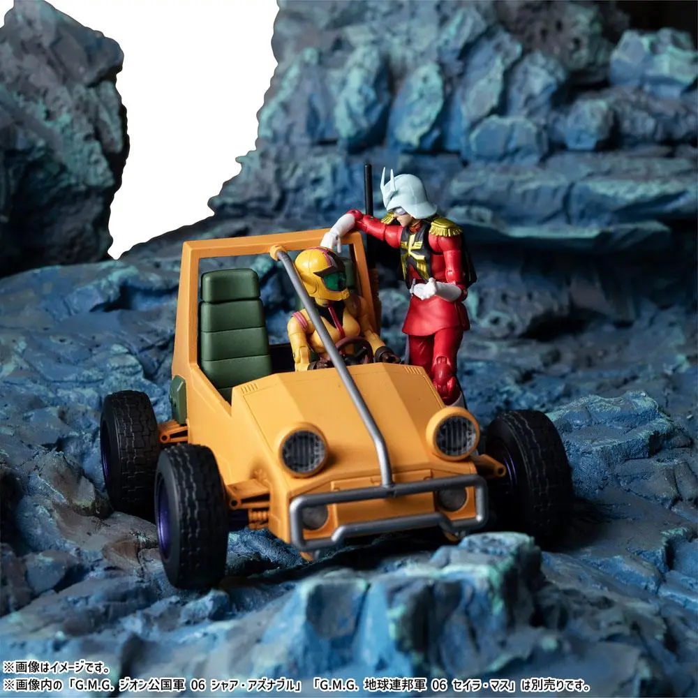 Mobile Suit Gundam G.M.G. Action Figures with Vehicle Earth Federation 08V-SP General Soldier &amp; Buggy 10 cm product photo