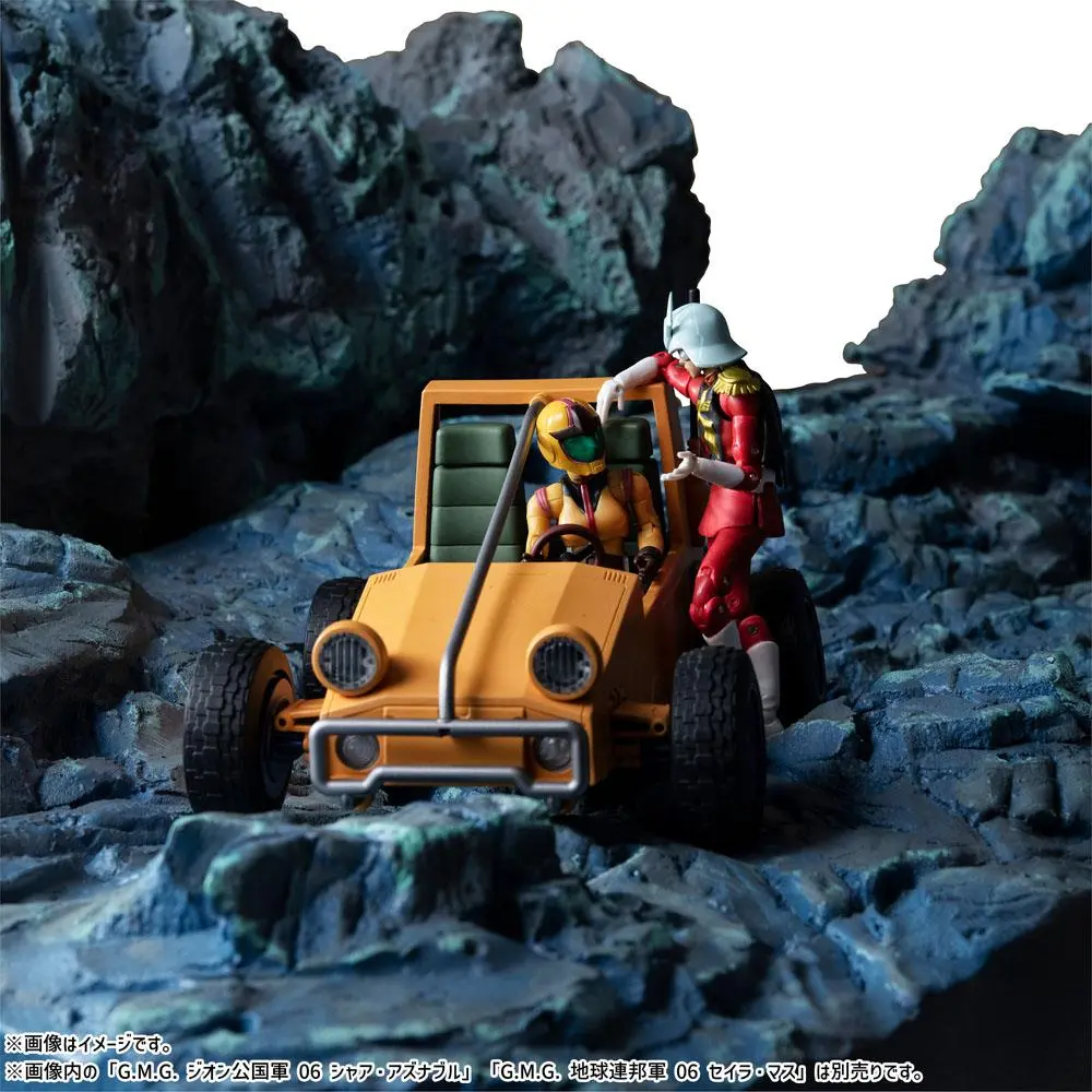 Mobile Suit Gundam G.M.G. Action Figures with Vehicle Earth Federation 08V-SP General Soldier &amp; Buggy 10 cm product photo