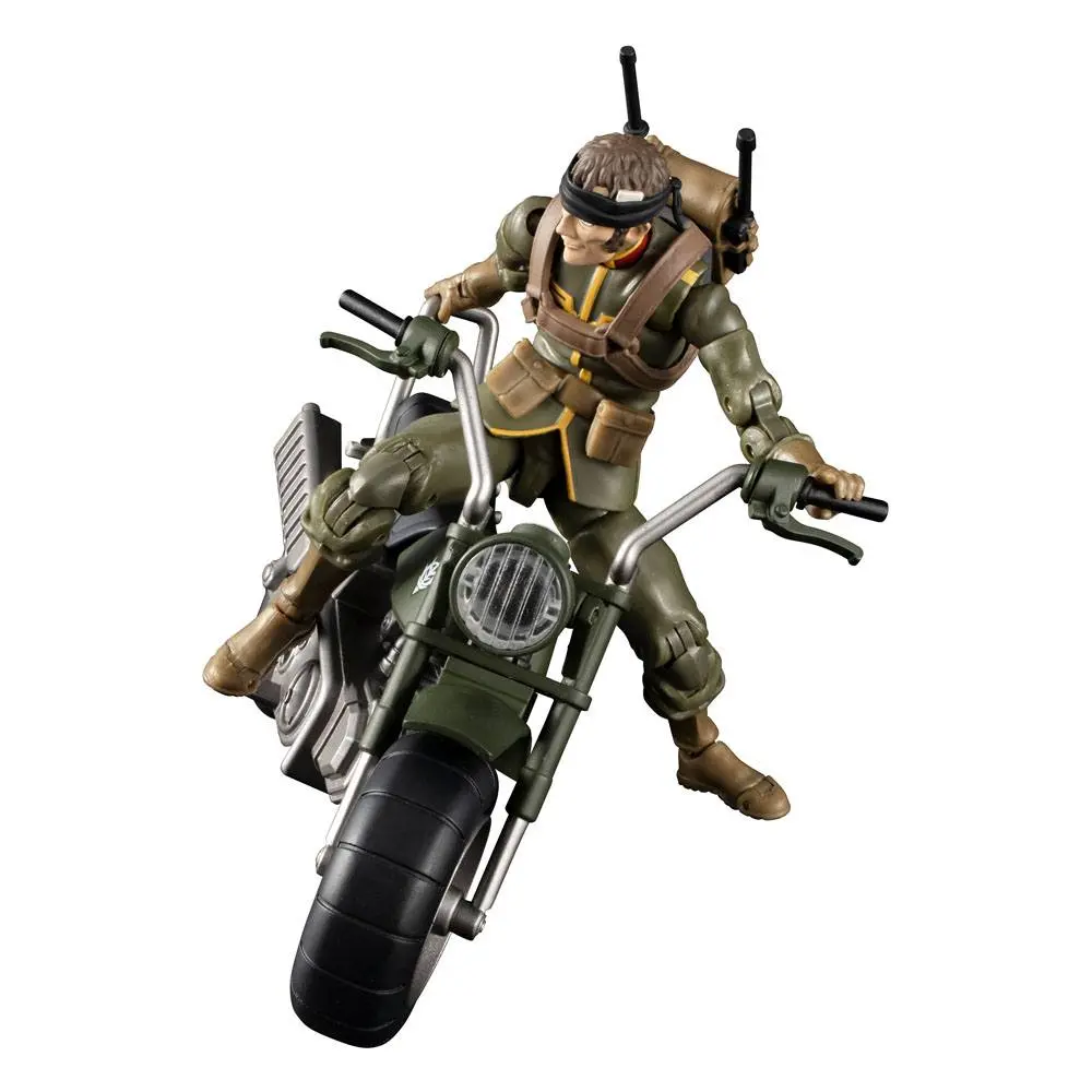 Mobile Suit Gundam G.M.G. Action Figure with Vehicle Principality of Zeon 08 V-SP General Soldier &amp; Exclusive Motorcycle 10 cm product photo