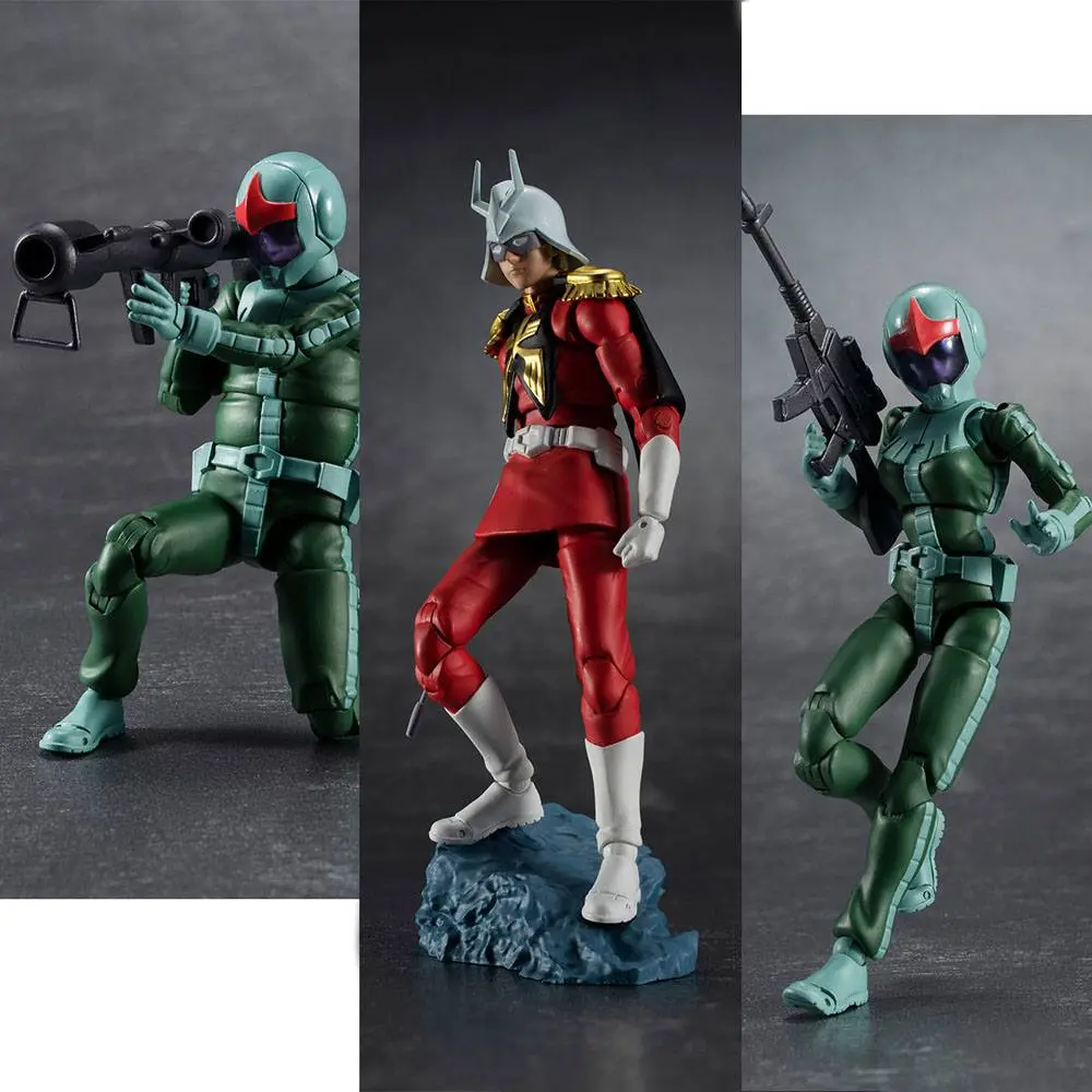 Mobile Suit Gundam G.M.G. Action Figure 3-Pack Principality of Zeon Army Soldiers 10 cm product photo