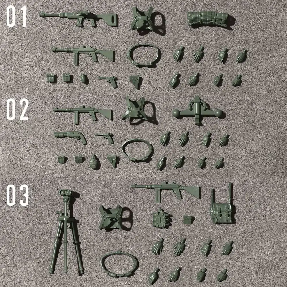 Mobile Suit Gundam G.M.G. Action Figure 3-Pack Principality of Zeon General Soldier 01-03 Set 10 cm product photo