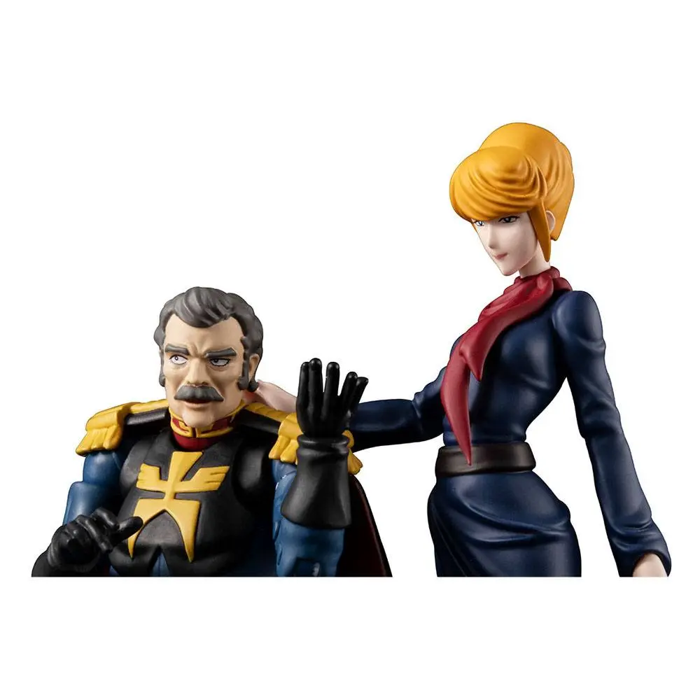 Mobile Suit Gundam G.M.G. Action Figures with Vehicle Principality of Zeon Team Ramba Ral Set 10 cm product photo