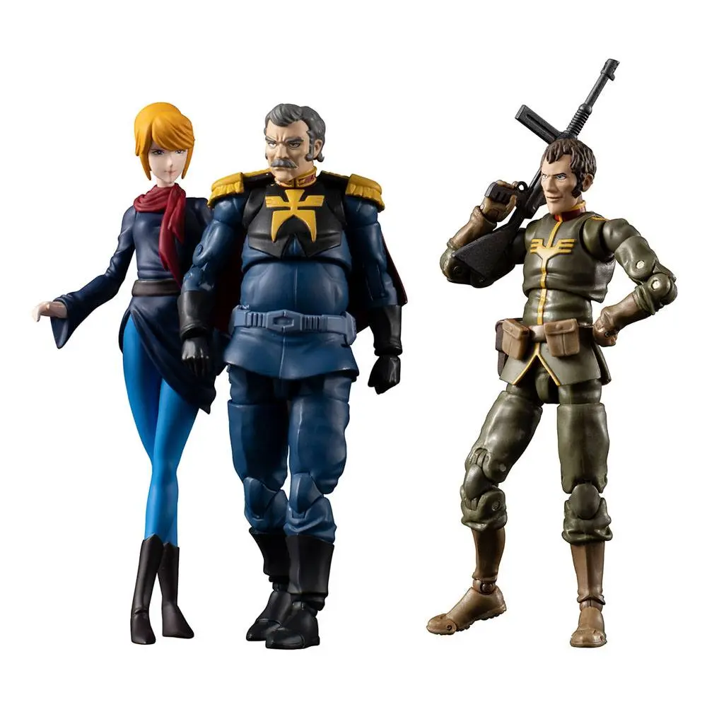 Mobile Suit Gundam G.M.G. Action Figures with Vehicle Principality of Zeon Team Ramba Ral Set 10 cm product photo