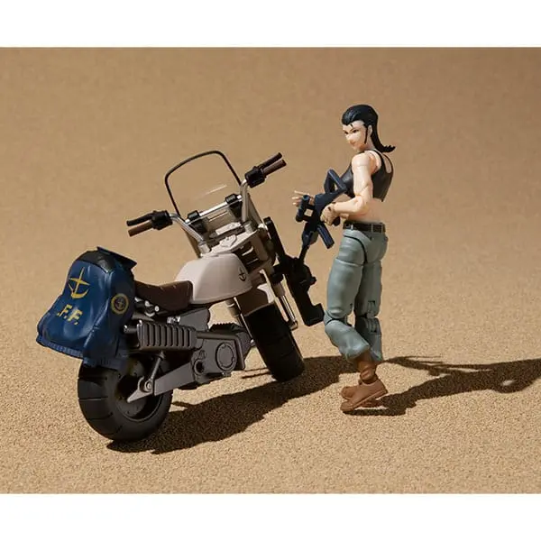 Mobile Suit Gundam G.M.G. Action Figures with Vehicle The 8th MS Team Earth Federation Forces V-SP09 Standard Infantry &amp; Federation Infantry Motorbike product photo