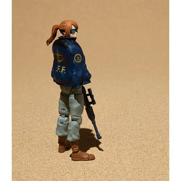 Mobile Suit Gundam G.M.G. Action Figures with Vehicle The 8th MS Team Earth Federation Forces V-SP09 Standard Infantry &amp; Federation Infantry Motorbike product photo