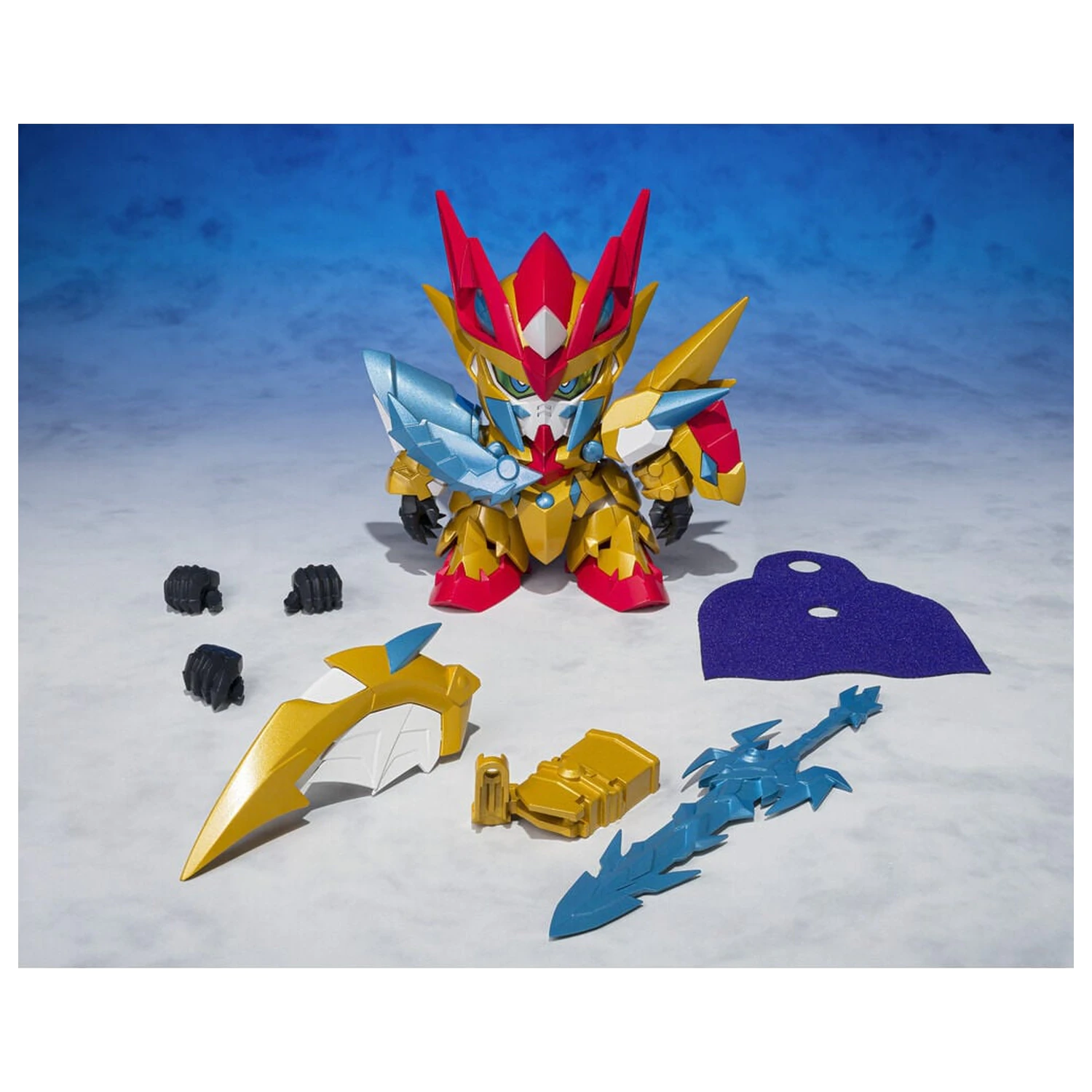 Mobile Suit Gundam Ganso SD Gundam World Holy Dragon Knight Zero Gundam figure 8cm product photo