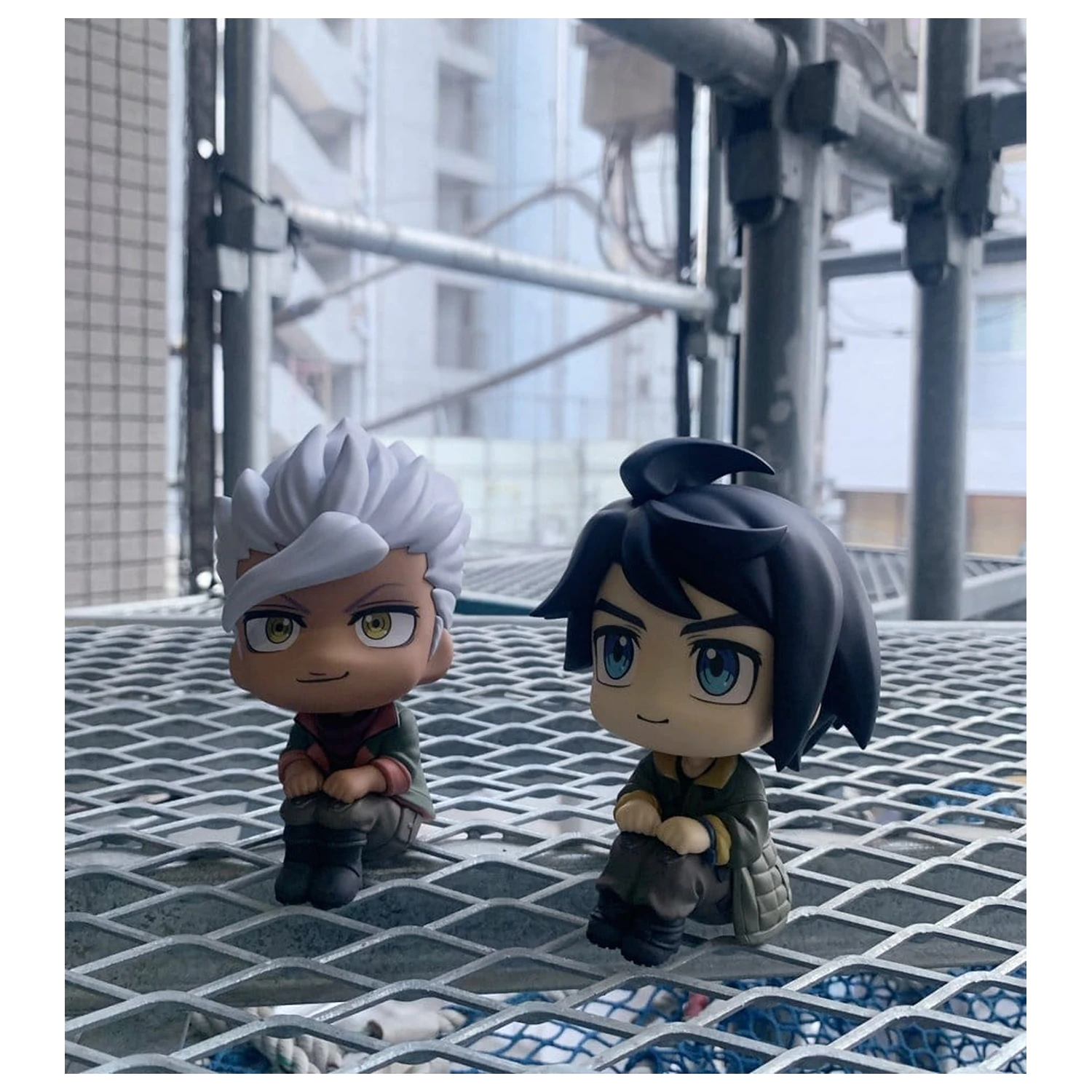 Mobile Suit Gundam Iron-Blooded Orphans Look Up PVC Statues Mikazuki Augus & Orga Itsuka 11 cm (with gift)              product photo