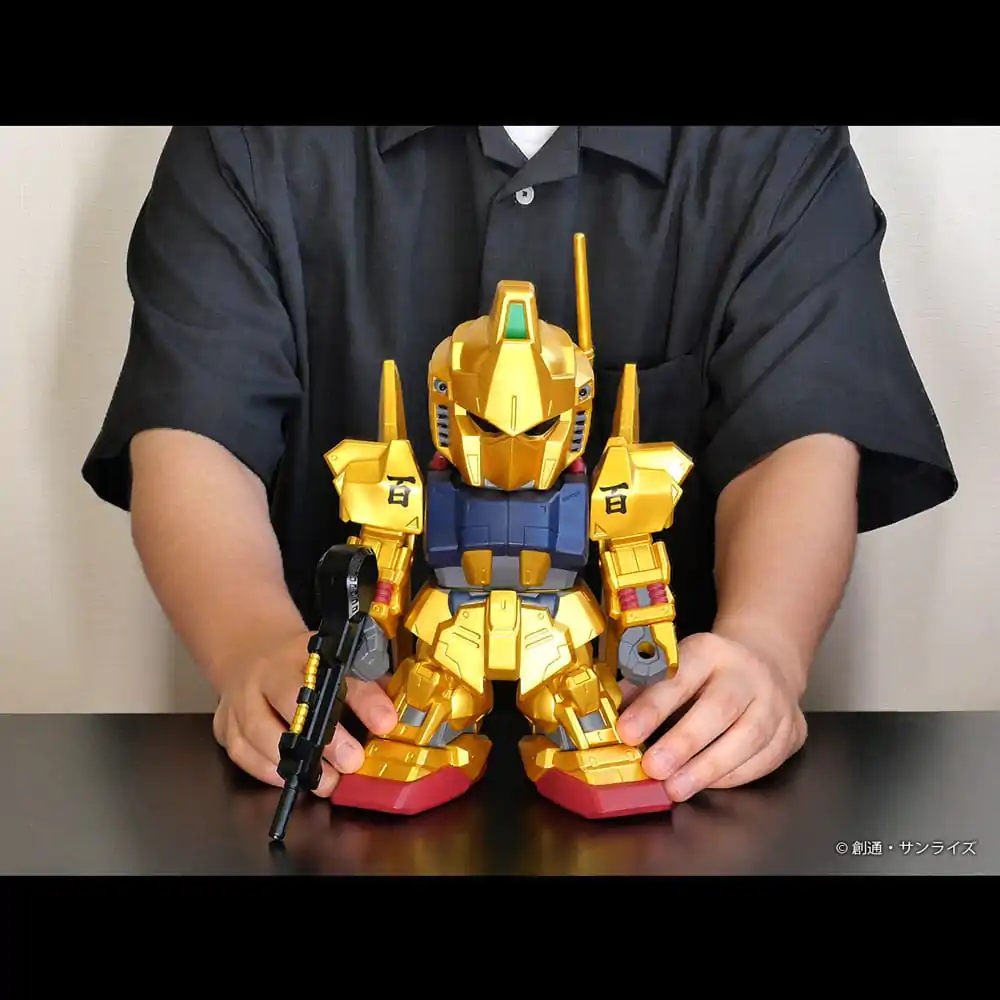 Mobile Suit Gundam Jumbo Sofbi Vinyl Figure Hyakushiki Gold Ver. 30 cm   product photo