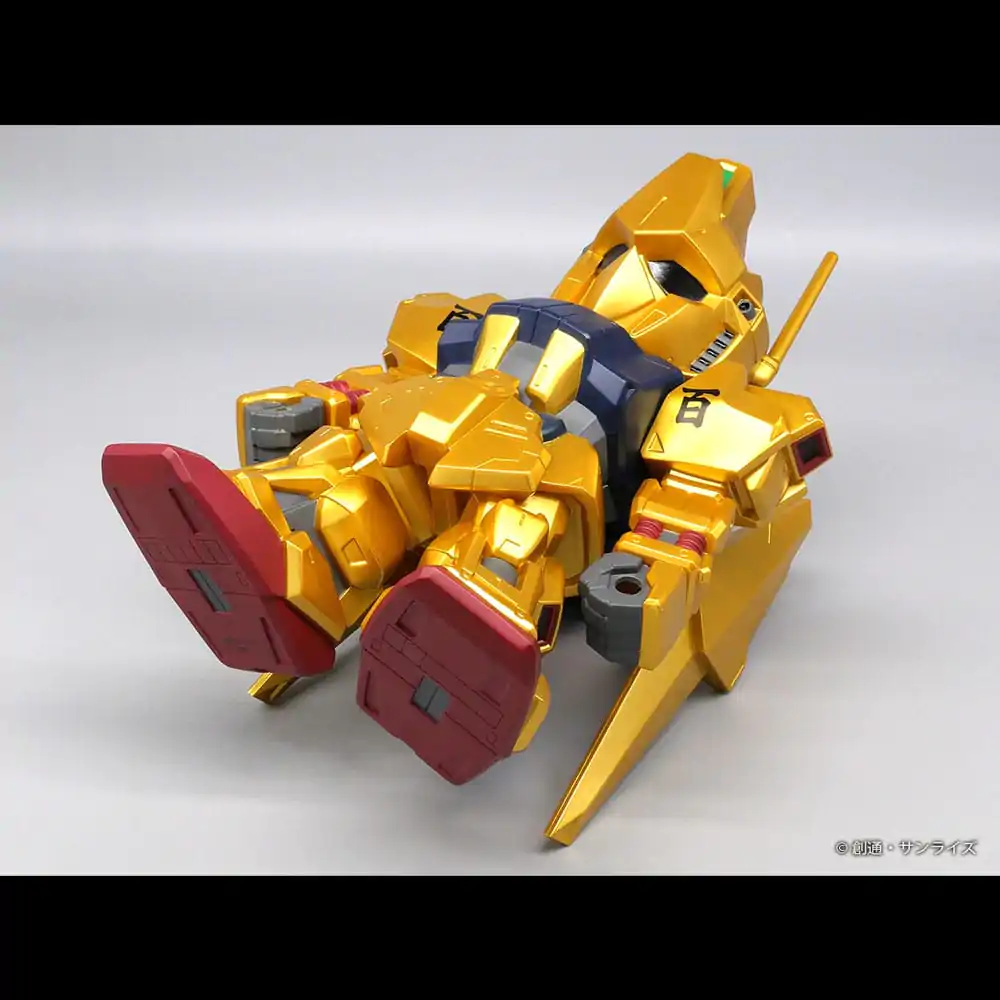 Mobile Suit Gundam Jumbo Sofbi Vinyl Figure Hyakushiki Gold Ver. 30 cm   product photo