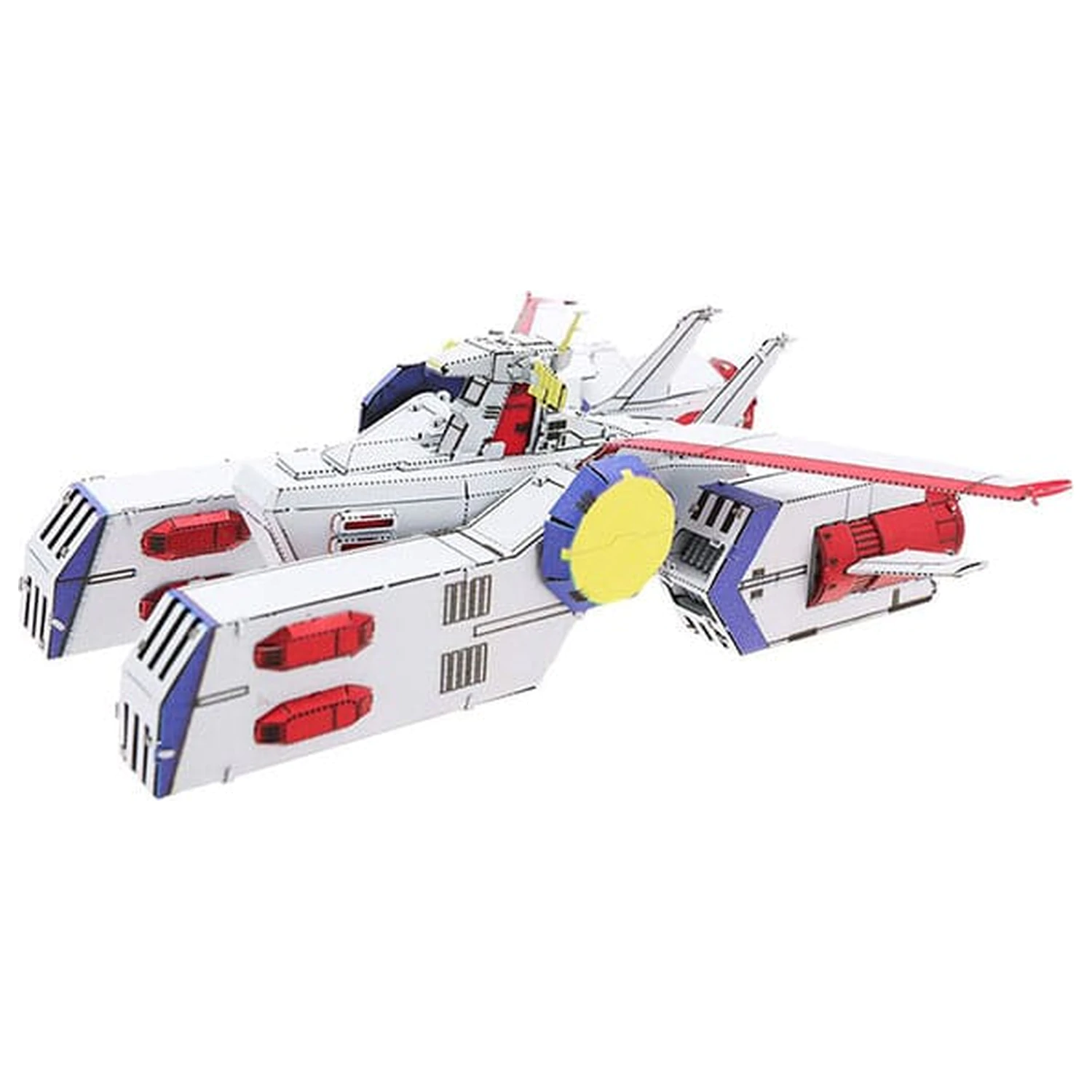 Mobile Suit Gundam Metallic Nano Puzzle Model Kit White Base 6 cm   product photo
