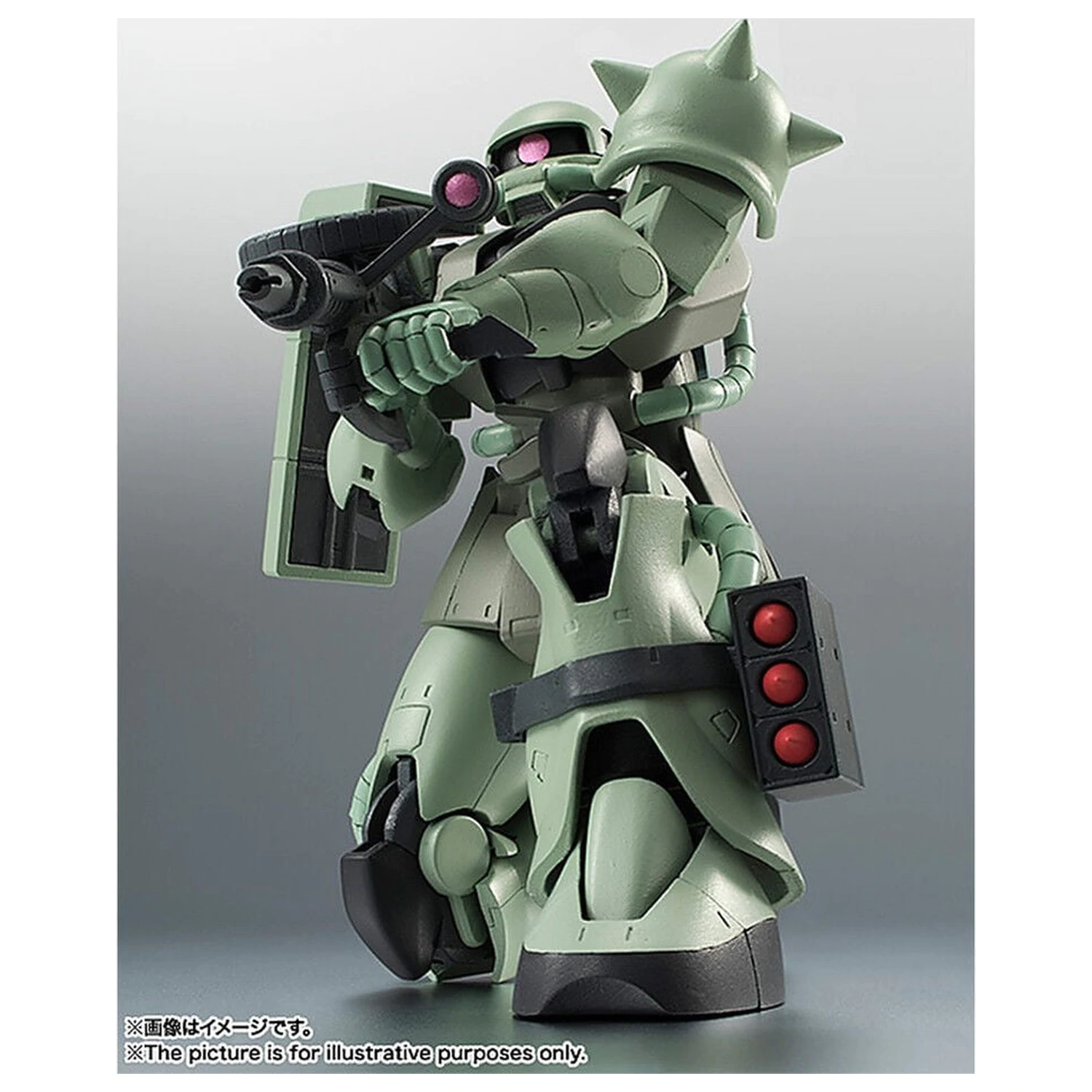 Mobile Suit Gundam Robot Spirits MS 06 Zaku ver ANIME Reissue figure 12,5cm product photo
