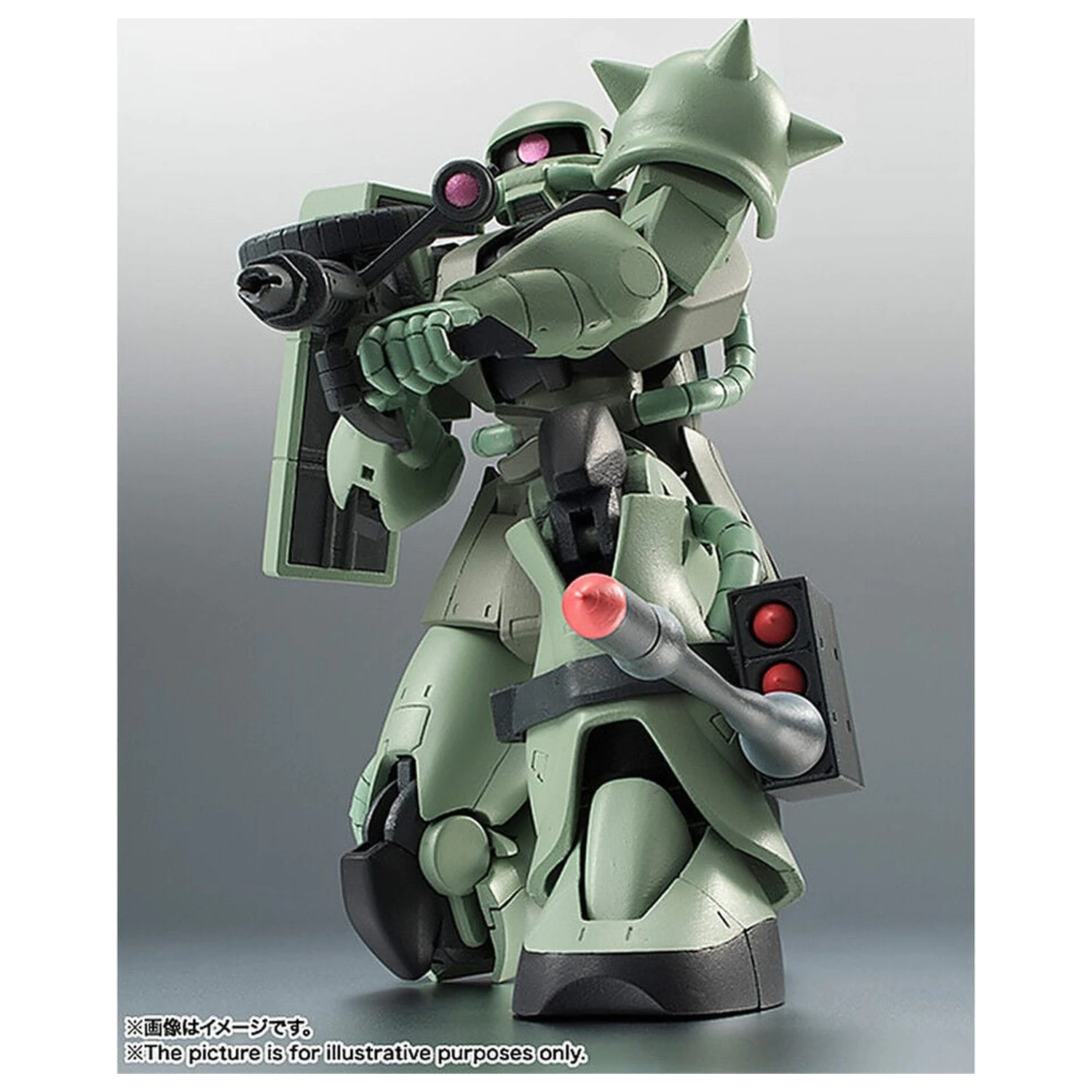 Mobile Suit Gundam Robot Spirits MS 06 Zaku ver ANIME Reissue figure 12,5cm product photo