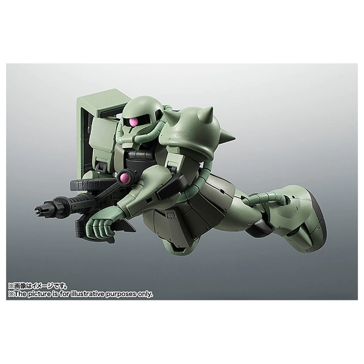 Mobile Suit Gundam Robot Spirits MS 06 Zaku ver ANIME Reissue figure 12,5cm product photo