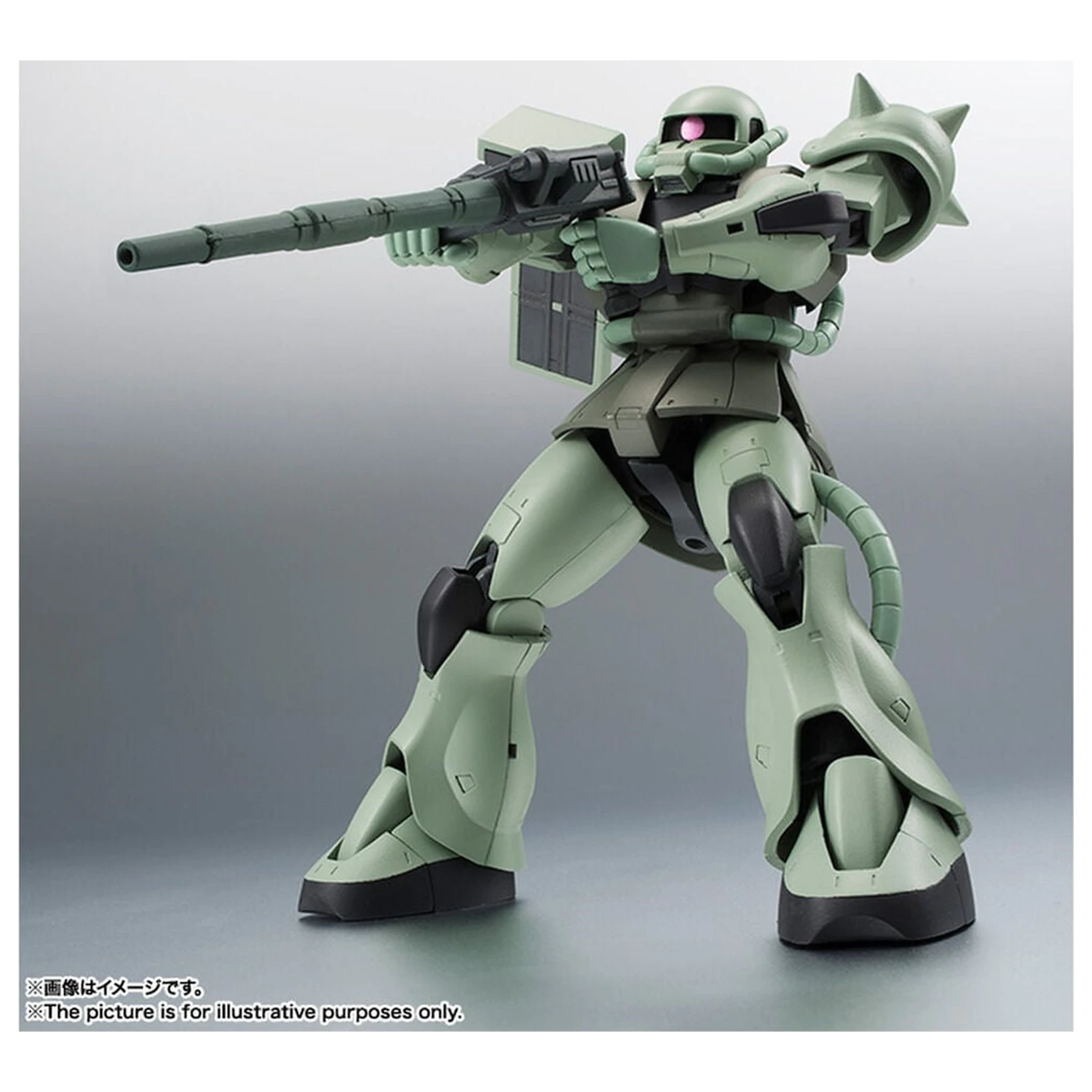 Mobile Suit Gundam Robot Spirits MS 06 Zaku ver ANIME Reissue figure 12,5cm product photo
