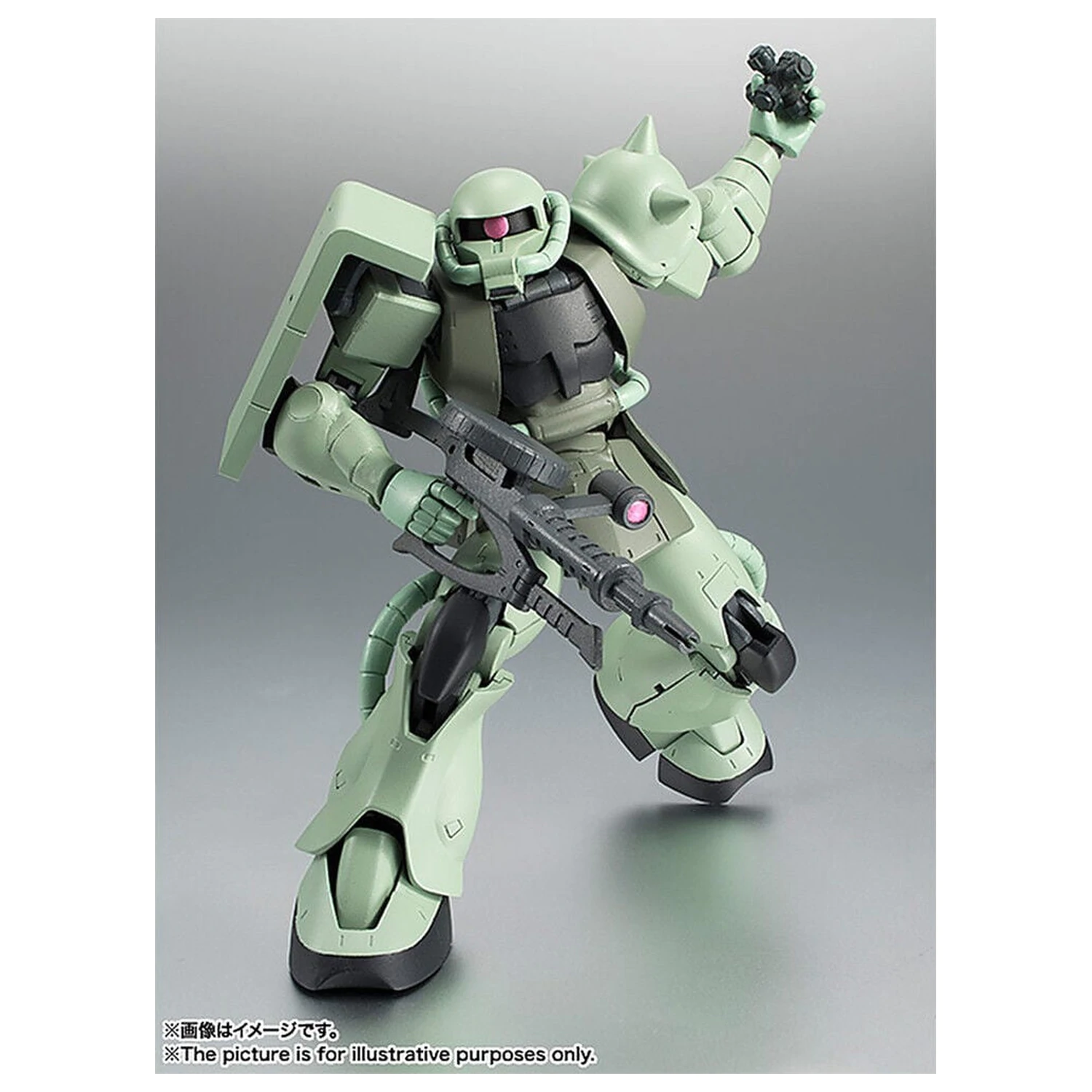 Mobile Suit Gundam Robot Spirits MS 06 Zaku ver ANIME Reissue figure 12,5cm product photo