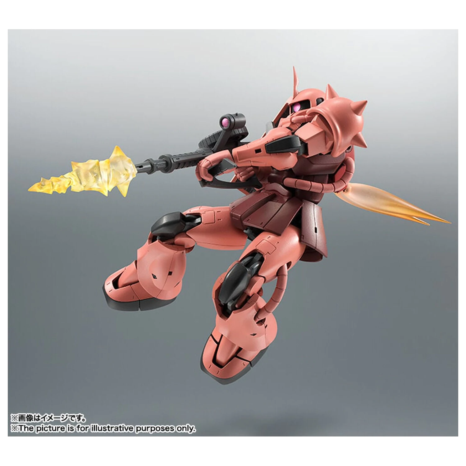 Mobile Suit Gundam Robot Spirits MS 06S Chars Zaku ver ANIME Reissue figure 12,5cm product photo