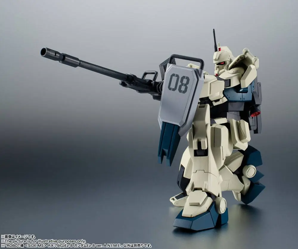 Mobile Suit Gundam Robot Spirits The 08th MS Team Action Figure <SIDE MS>RX-79(G)Ez-8 GUNDAM Ez-8 ver. A.N.I.M.E. 12 cm product photo