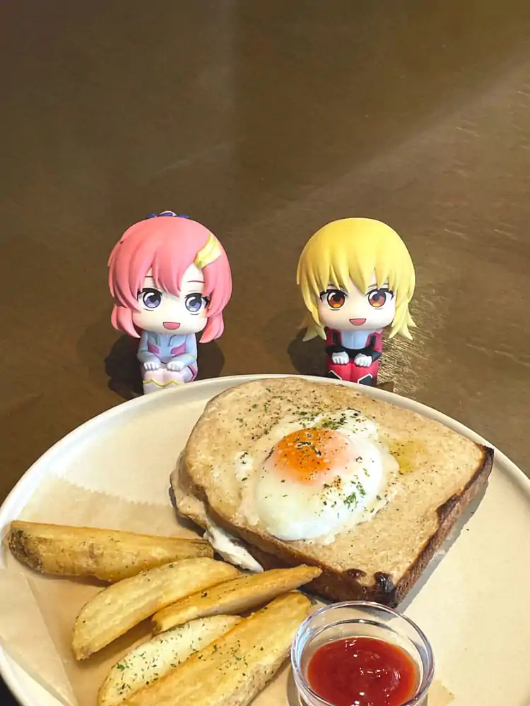 Mobile Suit Gundam Seed Freedom Look Up PVC Statue Lacus Clyne &amp; Cagalli Yula Athha (with gift) 11 cm product photo