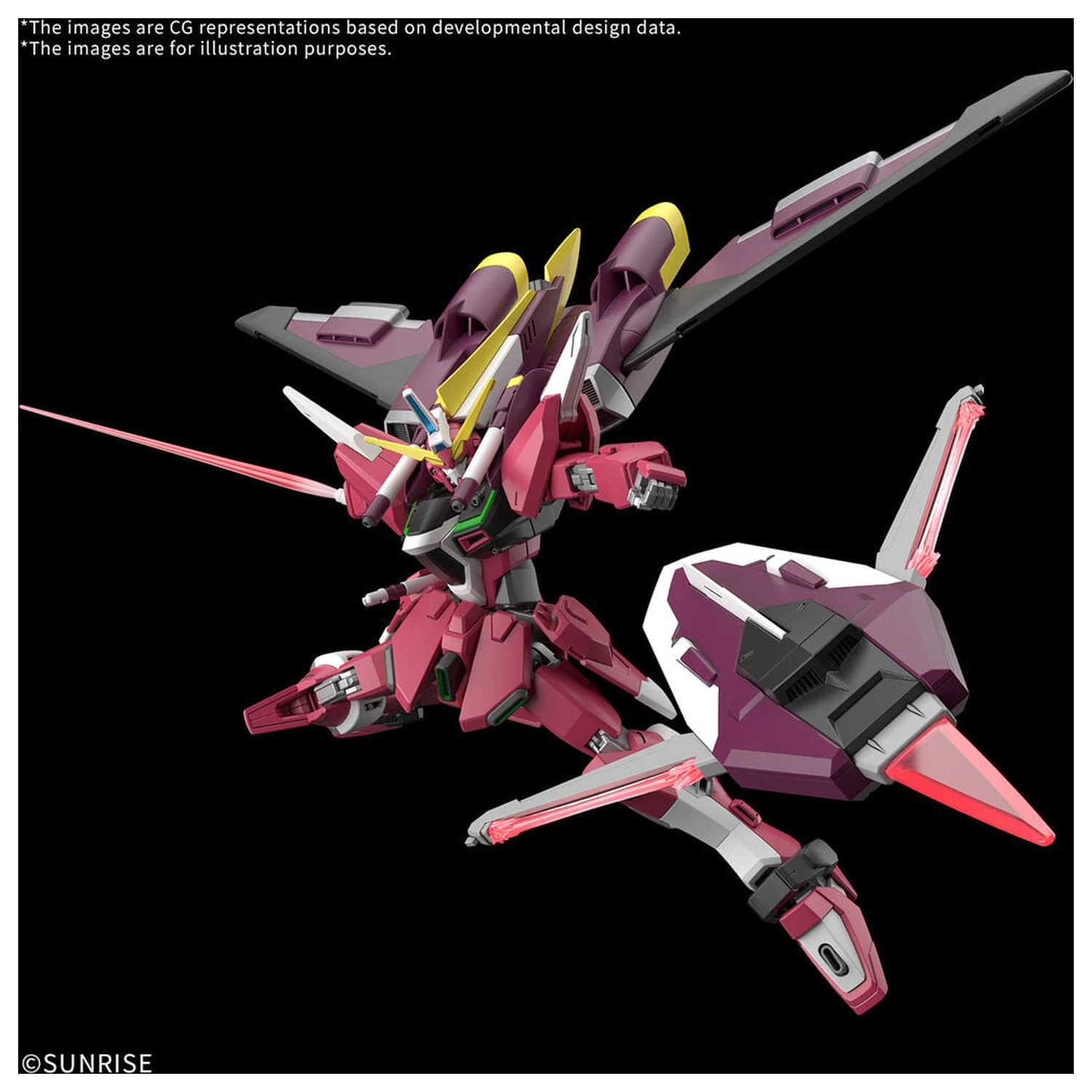 Mobile Suit Gundam Seed Freedom Zero Infinite Justice Gundam Booster Unit HG 1/144 Scale Model Kit Figure product photo