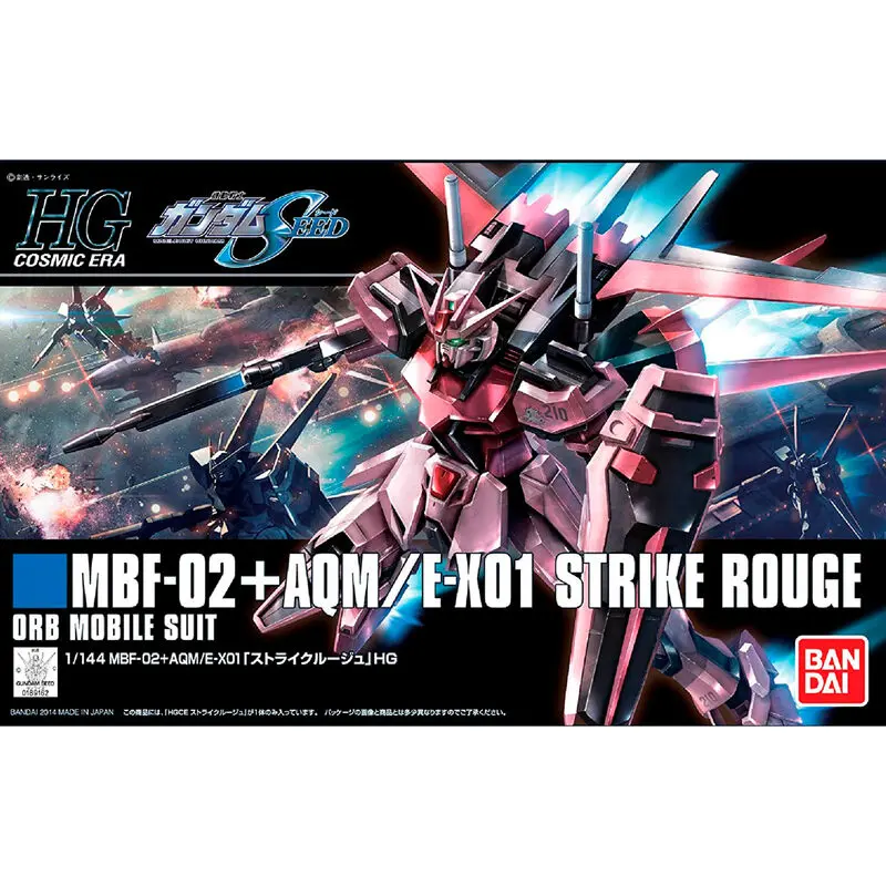 Mobile Suit Gundam SEED MBF-02 Strike Rouge Model Kit figure 13cm product photo