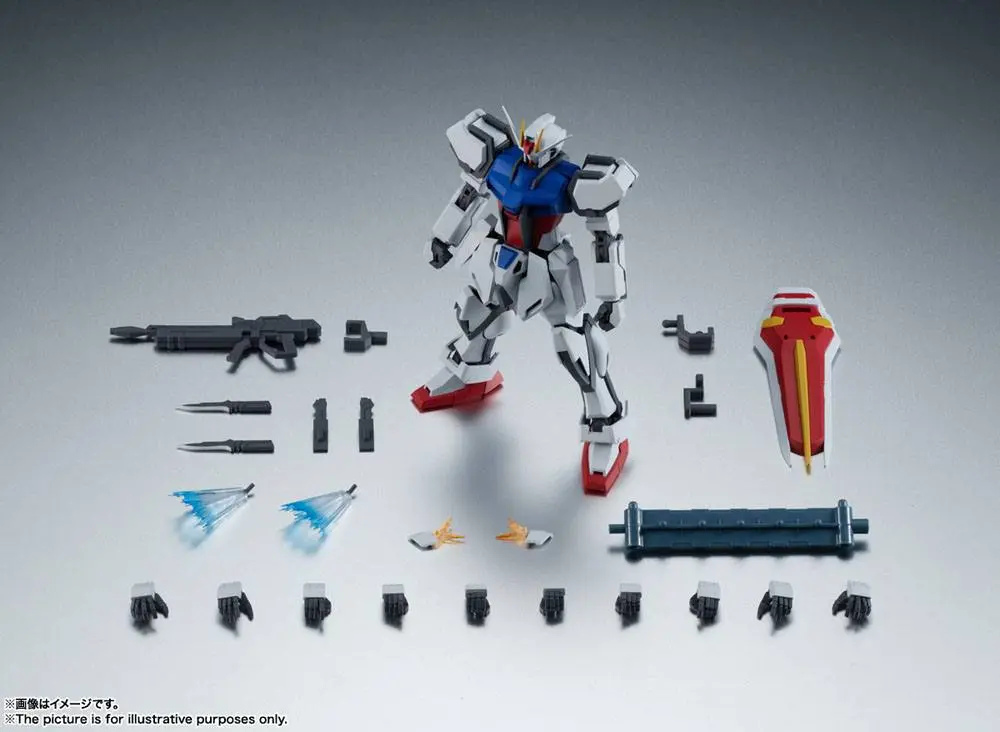 Mobile Suit Gundam Seed Robot Spirits Action Figure (Side MS) GAT-X105 Strike Gundam ver. A.N.I.M.E. 12 cm product photo