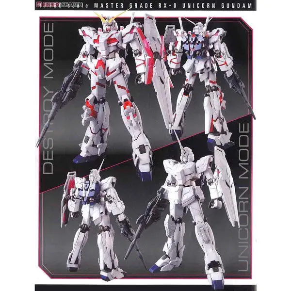 Mobile Suit Gundam Unicorn Gundam Unicorn UC versión OVA Model Kit figure product photo
