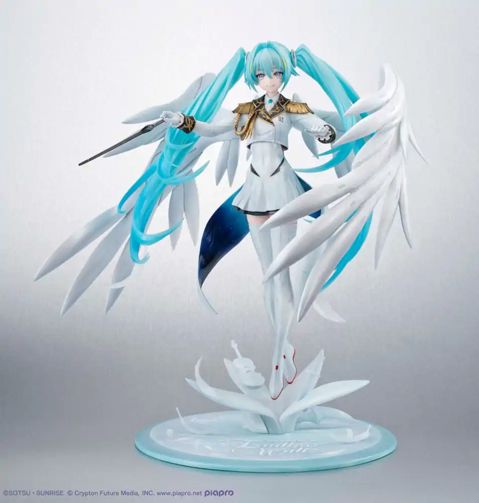 Mobile Suit Gundam x Hatsune Miku Lucrea PVC Statue Hatsune Miku x Wing Gundam Zero EW 45th Anniversary 27 cm         product photo