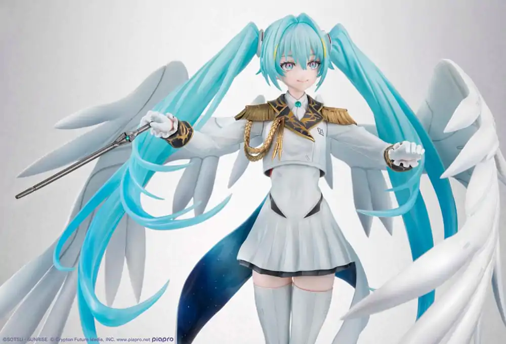 Mobile Suit Gundam x Hatsune Miku Lucrea PVC Statue Hatsune Miku x Wing Gundam Zero EW 45th Anniversary 27 cm         product photo