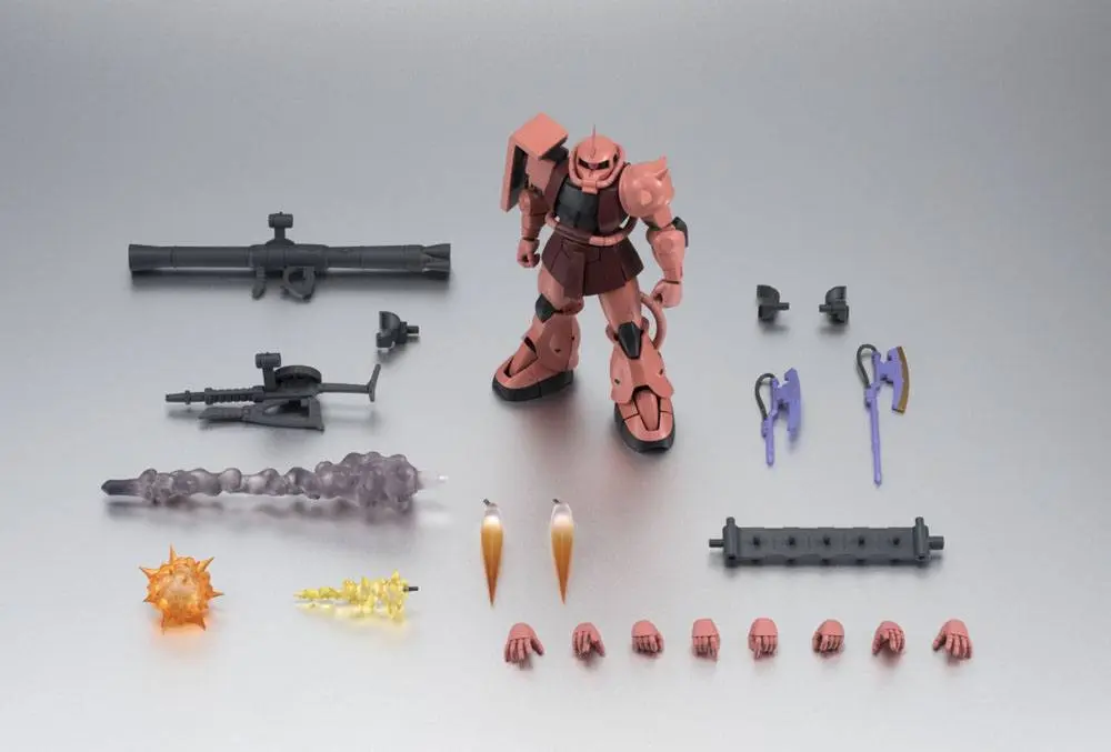Moblie Suit Gundam Robot Spirits Action Figure (Side MS) MS-06S ZAKU II CHAR'S CUSTOM MODEL ver. A.N.I.M.E. xx cm product photo