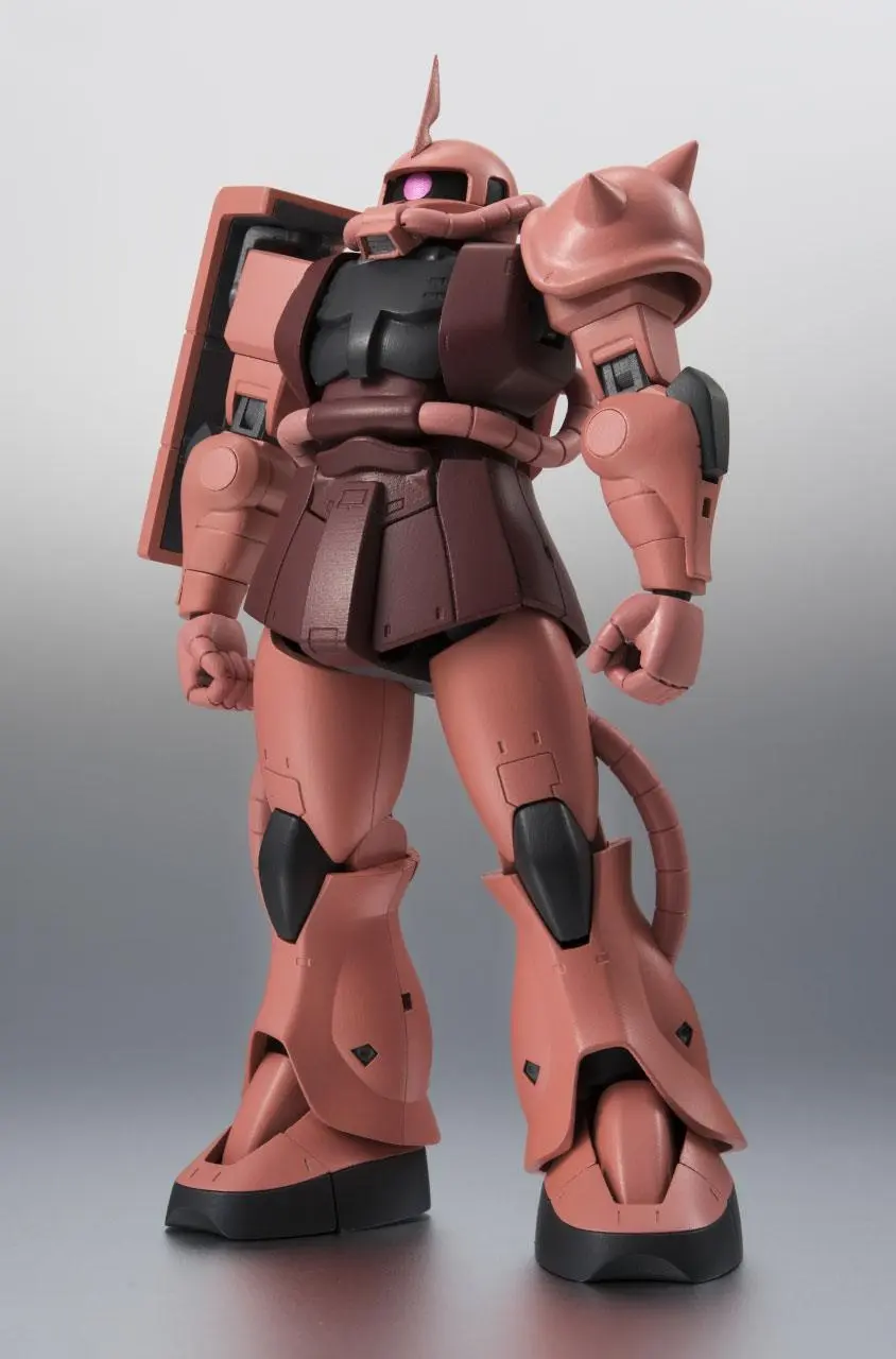 Moblie Suit Gundam Robot Spirits Action Figure (Side MS) MS-06S ZAKU II CHAR'S CUSTOM MODEL ver. A.N.I.M.E. xx cm product photo